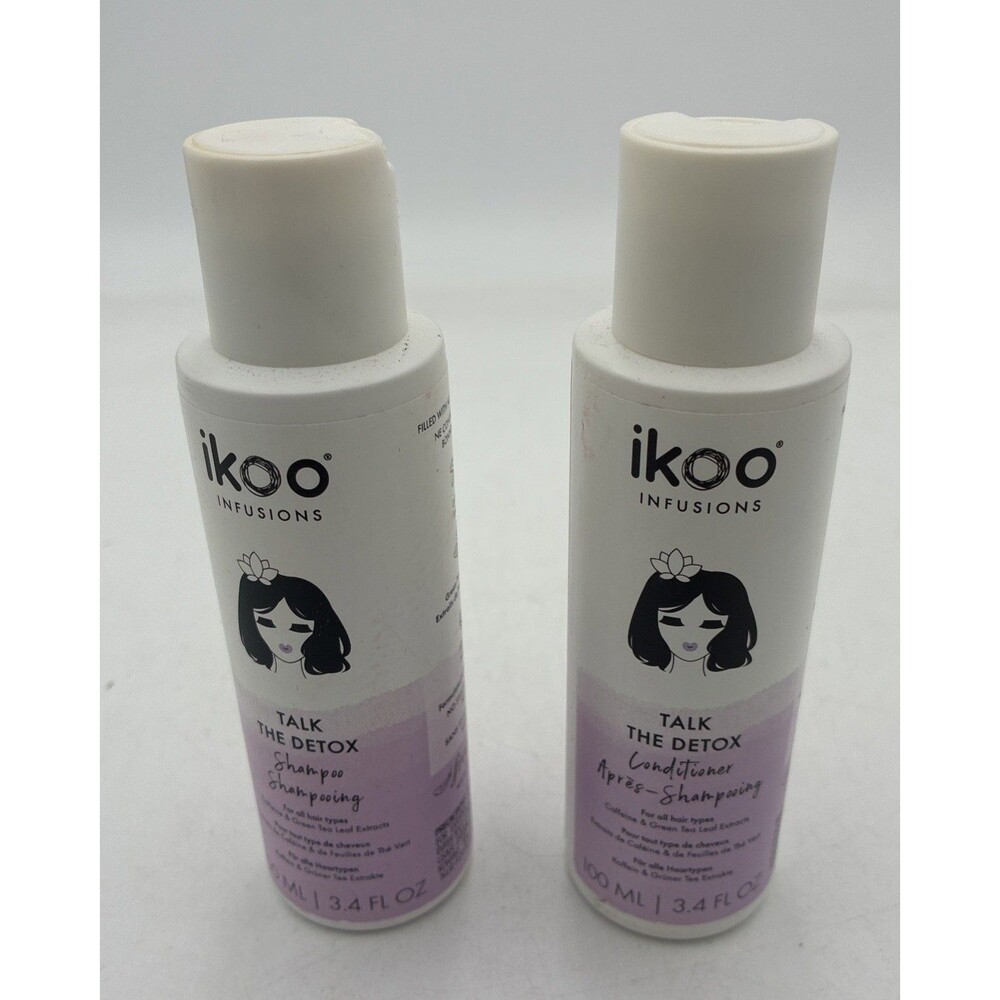 Shampoo and Conditioner Duo ikoo Infusions Talk The Detox Professional 3.4 oz